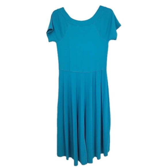 Soft Surroundings Womens Maxi Dress Size Medium Short Sleeve Stretchy Pull On - Picture 4 of 6